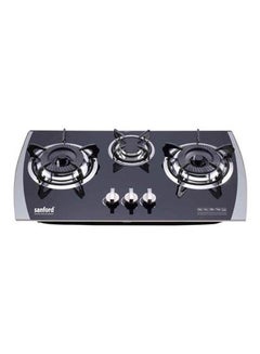 Buy Glass Triple Burner Gas Hob SF5404GC Black in UAE