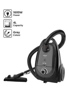 Buy Vacuum Cleaner Anti-Bacteria Filter 4 L 1600 W TVC-160SG Grey in Egypt
