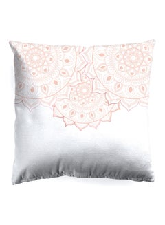 Buy Decorative Cushion , Size 45X45 Cm Scroll - 100% Cotton Cover Microfiber Infill Bedroom Or Living Room Decoration Festive Scroll Standard Size in UAE