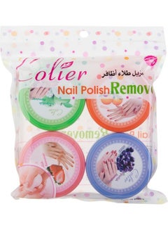 Buy 4-Piece Nail Polish Remover Multicolour in Saudi Arabia