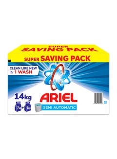 Buy Pack Of 2 Semi Automatic Laundry Powder Detergent 2x7kg in Saudi Arabia