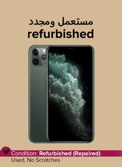 Buy Refurbished  iPhone 11 Pro With FaceTime Midnight Green 256GB 4G LTE in UAE