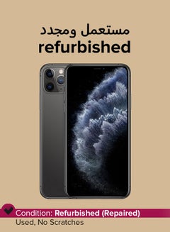 Buy Refurbished - iPhone 11 Pro Max With FaceTime Space Gray 64GB 4G LTE in UAE