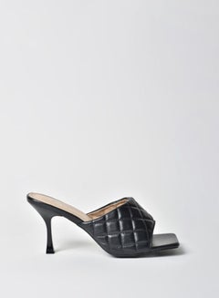 Buy Stylish Heeled Sandals Black in UAE