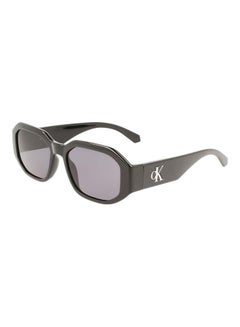 Buy Full Rim Injected Modified Rectangle Sunglasses CKJ22633S 5518 (001) Black in Saudi Arabia