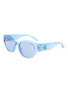 اشتري Women's Full Rim Injected Cat Eye Sunglasses CKJ22634S 5518 (410) Transparent Azure في الامارات
