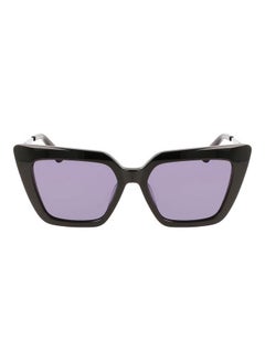 Buy Women's Full Rim Acetate Square Sunglasses CK22516S 5417 (001) Black in UAE