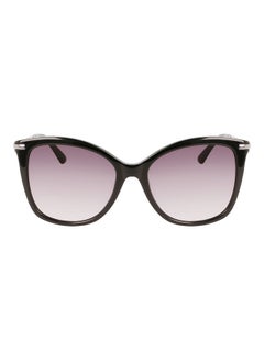 Buy Women's Full Rim Acetate Butterfly Sunglasses CK22514S 5518 (001) Black in UAE