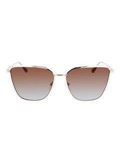 Buy Women's Full Rim Metal Square Sunglasses CK22104S 6015 (045) Silver in UAE
