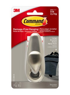 Buy Command FC13-BN Forever Classic Hook, Large, Holds 2.2 Kg. Each Hook Set Includes 1xHook And 2 Strips/Pack Bronze in UAE