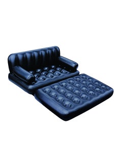 اشتري Multi-Max 5-In-1 Air Couch With Sidewinder Ac Air Pump Black 74 x 60 x 25inch في الامارات