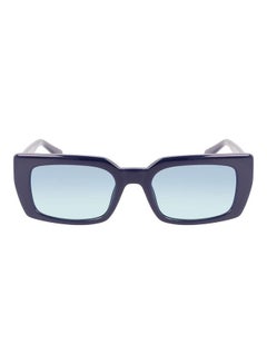 Buy Women's Full Rim Injected Rectangle Sunglasses CKJ22606S 5320 (400) Blue in UAE