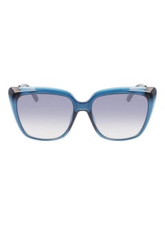 Buy Women's Full Rim Injected Square Sunglasses CKJ22601S 5616 (400) Blue in UAE