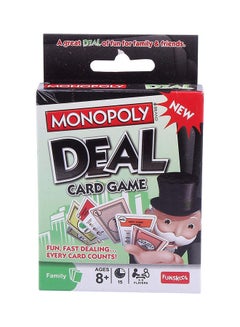 Buy Monopoly Deal Card Game, Age 8+ Years 26.1x8x5.99cm in Saudi Arabia
