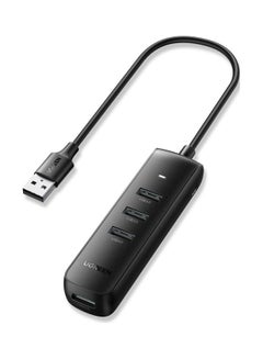 Buy USB 3.0 Hub 4-Port USB  Adapter 5Gbps High-Speed Data Extender  Compatible for Surface Pro MacBook Mac Mini iMac XPS PS5 USB Flash Drive 0.25M Cable Black in UAE