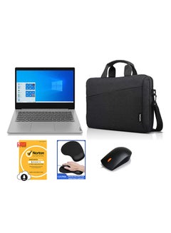 Buy Ideapad 3 Laptop With 14-Inch Display, Celeron N4020 Processer/4GB RAM/128GB SSD/Intel UHD Graphics With Mouse Pad + Norton Anti Virus + Mouse + Laptop Bag English/Arabic Grey in UAE