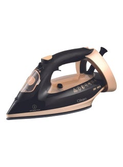 Buy Optimal Steam Iron With Automatic Heat Setting Ceramic Coated Soleplate 2 Trigger Shut-off 280.0 ml 2400.0 W CK4121 Black/Gold in Saudi Arabia