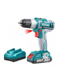 Buy Lithium-Ion Cordless Drill 20 Volts Including 2 Batteries And 1 Charger And Case Teal / Grey in Egypt