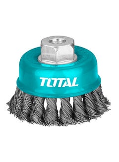 Buy Cup Twist Wire Brush With Nut Teal / Grey 4inch in Egypt