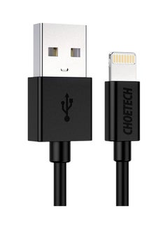 اشتري كابل شحن سريع من لايتنينج إلى USB-A لهاتف أبل آيفون 14 و13 و12 و11 X برو ماكس/برو/ميني وجهاز آي باد (معتمد من MFi) أسود في السعودية