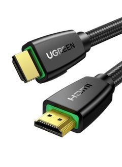 اشتري HDMI Cable 4K 1M HDMI 2.0 18Gbps High-Speed 4K@60Hz HDMI to HDMI Video Wire Ultra HD 3D 4K HDMI Cord Braided Compatible with MacBook Pro UHD TV Nintendo Switch Xbox PlayStation PS5/4 PC Laptop -2M Black في مصر