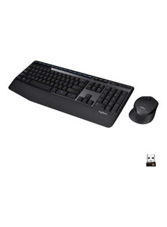 Buy MK345 Wireless Keyboard And Mouse Arabic 920-010068 Black in Egypt