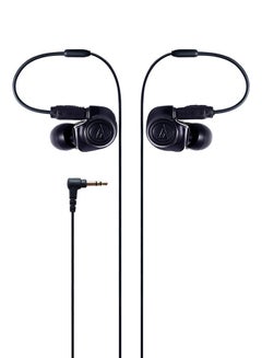 Buy Double Moving In-Ear Headphones Black in UAE