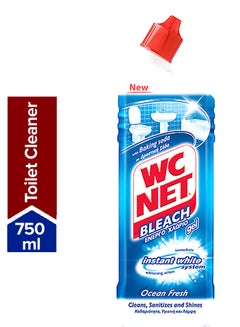 Buy Toilet Cleaner Bleach Ocean White Fresh Ocean Fresh 750ml in UAE