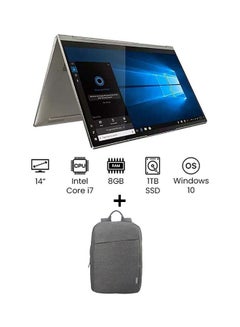 Buy Yoga C940 Convertible 2 In 1 Laptop With 14-Inch Full HD Display, Core i7-1065G7 Processor/8GB RAM/1TB SSD/Intel Iris Plus Graphics/Windows 10 /International Version With Bag English/Arabic Grey in UAE