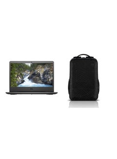 اشتري Vostro 3400 Laptop With 14-Inch Full HD Display, 11th Gen Core i5-1135G7 Processer/16GB RAM/512GB SSD/ Intel Iris Graphics/Windows 10 Pro /International Version With Backpack English/Arabic Black في الامارات