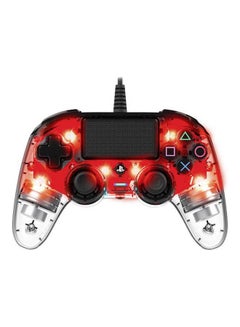 Buy Wired Compact Controller for PlayStation 4 - Red in UAE