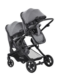 Buy Double Baby Stroller Atlantic Twin - Grey in UAE