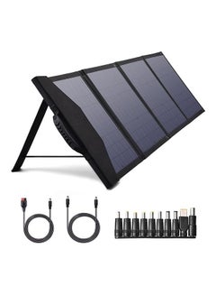 Buy 80W Portable Solar Panel Charger with DC Output for Power Station Generator Camping Hiking Outdoor Usage RV Monocrystalline Foldable Solar Panel Battery Charger for Phones Tablets Laptops etc Grey in UAE