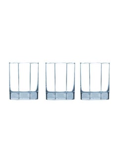 Buy 3-Piece Octime Tumbler Set Clear 3X300ml in Saudi Arabia