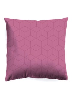 Buy Decorative Cushion , Size 45X45 Cm Purple - 100% Cotton Cover Microfiber Infill Bedroom Or Living Room Decoration Geometric Purple Standard Size in UAE