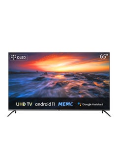 Buy QLED Smart TV, HD, 65 Inch, Android 11.0, HDR10, A+ Screen, WiFi, Bluetooth 5.0, Netflix, YouTube, Prime Video, Full Screen Display, HDMI, USB U65QM8V Black in UAE