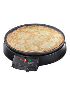 Buy Fiesta Crepe and Pancake Maker - Electric Non Stick Hot Plate with Variable Temperatures and Utensils Included 1000 W 20920 Black in UAE