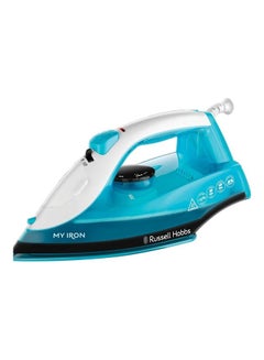 Buy Steam Iron ,Ceramic Soleplate, 260ml Tank, 2m Cord, Self-Clean 260 ml 1800 W 25580 Blue in UAE