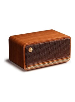 Buy MP230 Retro Bluetooth Portable Speaker with Classic Design and Full Range Driver Bluetooth 5.0 and 10 Hour Battery Life Brown in UAE