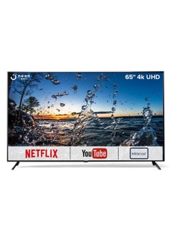 اشتري 65 Inch 4K UHD Smart TV Screen - Television With Netflix Ready NETV65SM1 Black في السعودية