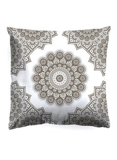 Buy Decorative Cushion , Size 45X45 Cm Pattern - 100% Cotton Cover Microfiber Infill Bedroom Or Living Room Decoration Festive Pattern Standard Size in UAE