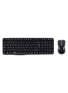 Buy X1800 Wireless Optical Mouse & Keyboard Black in UAE