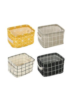 Buy 4-Piece Foldable Storage Basket Set in Egypt