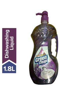 Buy Green Clean Lily Dish Washing Liquid Purple 1.8Liters in Saudi Arabia