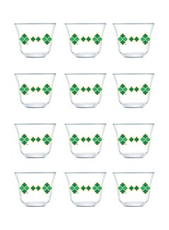 Buy 12 Piece Arabic Cawa Cups - Tempered Glass - Premium Quality - Tea And Coffee Cups Set - Coffee Cups - Tea Cups - Arabic Coffee Cups - 60 ml - Lina Lina 12-Piece in Saudi Arabia