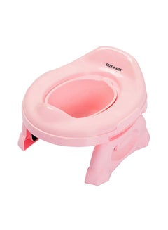 Buy Travel Portable Potty Trainer, Portable Foldable, Travel 2-In-1 Toilet And Potty Seat, Trainer Kids Indoor Outdoor, 3-12Months, Pink in Saudi Arabia