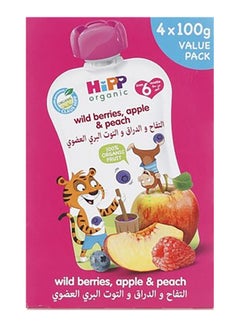 Buy Wild Berries, Apple And Peach 4 Pouch 100grams in UAE