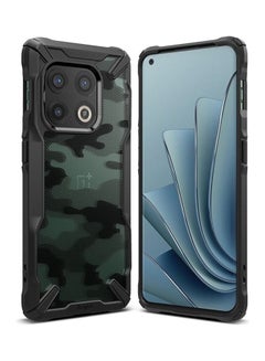 Buy Fusion-X Compatible with OnePlus 10 Pro 5G Case Camo Black in UAE