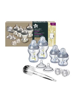 Buy Closer to Nature Newborn Baby Bottle Starter Kit, Breast-Like Teats With Anti-Colic Valve 0 Months+, Assorted in UAE