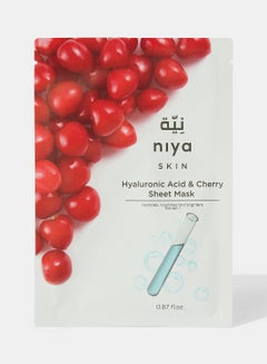 Buy Facial Sheet Masks For The Skin Hydration Boost Hyaluronic Acid And Cherry in UAE